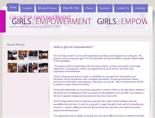 Tablet Screenshot of girlsforempowerment.com